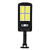Вуличний ліхтар на стовп BK-128-4 / Прожектор із сонячною панеллю та датчиком руху, фото 3