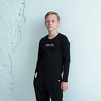 Підлітковий лонгслів для хлопчика Try.Do Gbi Teens Gbi Чорний р.140 (13754)