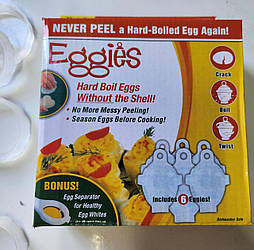 Силіконові формочки для варіння яєць без шкаралупи набір з 6 штук Egg Boiler