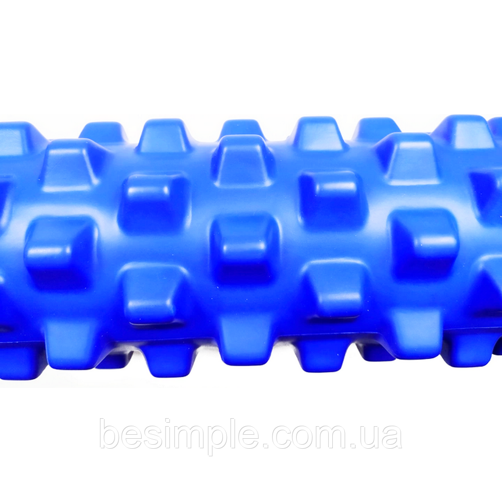 Массажный ролик M-Roll Blue 33 см, GymBeam, Синий / Массажный валик для йоги и пилатеса / Роллер для спины - фото 7 - id-p1938515064