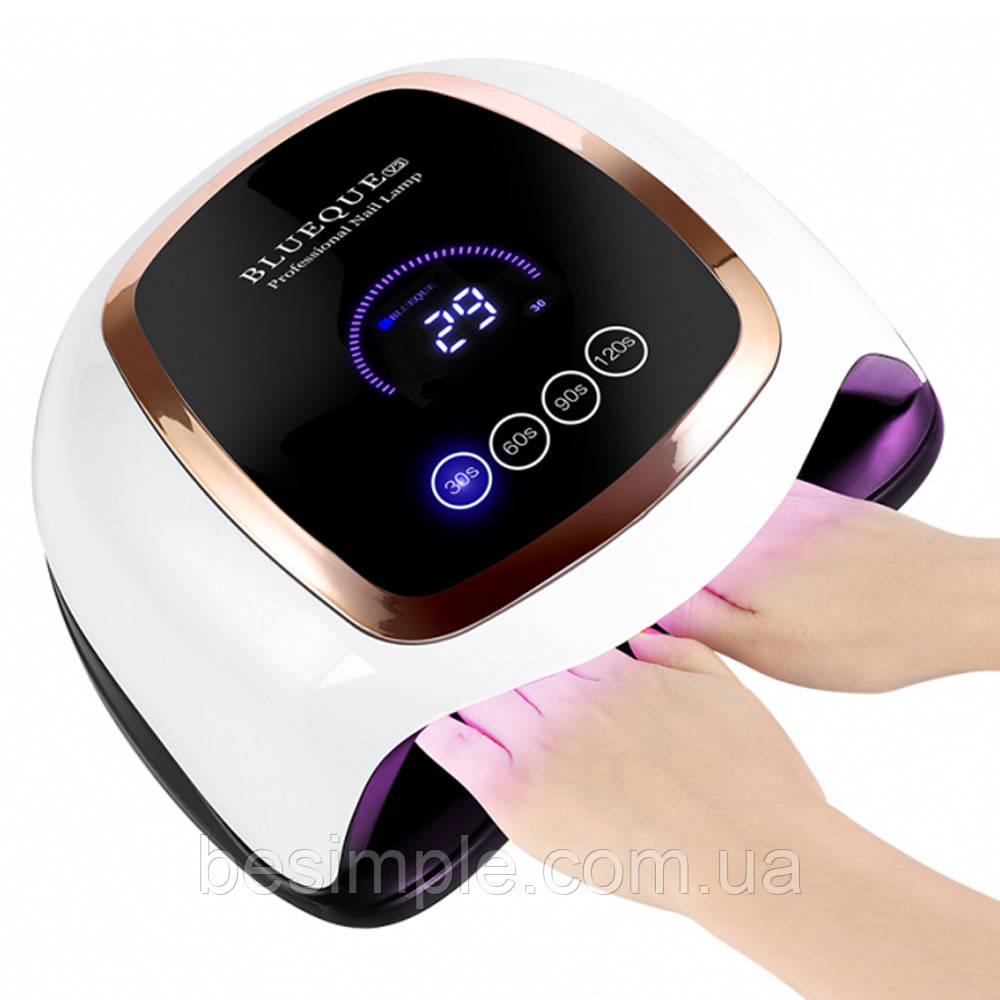 Лампа для манікюру 168W LED+UV SUN BQ-V3 / Ультрафіолетова Лампа для нігтів з LED-дисплеєм, фото 1