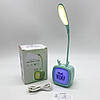 Лампа настільна з акумулятором від USB, Hello NO-05, Блакитний / Дитячий настільний світильник-нічник, фото 9