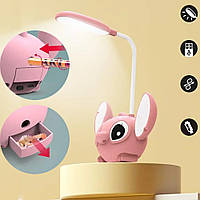 Лампа ночник настольный от аккумулятора, с точилкой "Стич" EL-YW2263 / Светодиодный светильник для детей