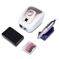 Фрезер для манікюру (35000 об/хв, 45 Вт) Nail Drill DM-206 Золотий/Апарат для манікюру та педикюру