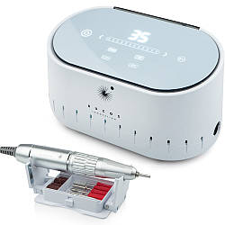 Фрезер для манікюру 65W, Оригінал BUCOS Nail Drill X3 PRO, Блакитний / Машинка для манікюру і педикюру 35000 об