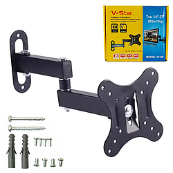 Кріплення для телевізора на стіну DF03 X100 від 14 до 27 дюймів / Кронштейн для ТВ / Поворотне кріплення для ТВ