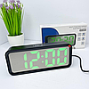 Електронний годинник, дзеркальний з будильником і термометром, DT 6508 / Настільний годинник / Годинник з підсвічуванням, фото 7