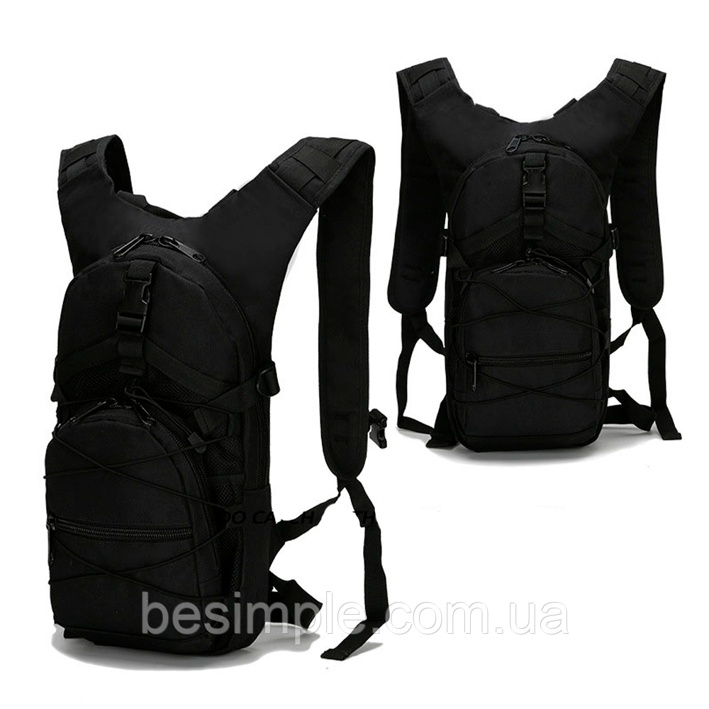 Рюкзак тактичний 15 л, 42х21х21 см, TacticBag B10, Чорний / Вірменський рюкзак / Велосипедний рюкзак