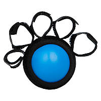 Силиконовый мяч Lesko 387 для реабилитации кисти с кольцами поддержки KU-22