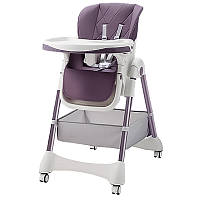 Детский стульчик для кормления складной Bestbaby BS-806 Purple KU-22