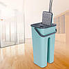 Швабра стрічка з відтискачем 360 градусів, Scratch Cleaning Mop, Бірюзовий/ Самотискальна швабра для швидкої, фото 2