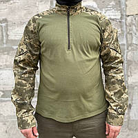 Мужская тактическая рубашка Убакс для военных ЗСУ Пиксель, размер L / Боевая летняя рубашка L, Пиксель