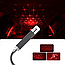 Лазерна указка від USB червоне світло Laser Pointer SN-R12 / Потужна лазерна юсб указка з насадками, фото 3