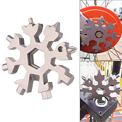 Мультитул 18 в 1 "Сніжинка" / Набір ключів / Інструмент універсальний / Багатофункціональний гайковий ключ