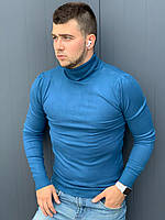 Базовий повсякденний чоловічий приталений гольф, Якісний одноколірний светр для чоловіків