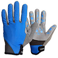 Велоперчатки спортивные велосипедные перчатки для катания на велосипеде 6566 Синие L DM-11
