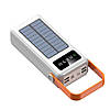 Power Bank 80000 mAh, на сонячній батареї, 4хUSB ProTech, Білий/Повербанк з ліхтариком, фото 6