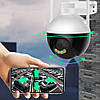 Вулична WiFi камера відеоспостереження 4Mp, Smart Net Camera / Поворотна IP камера з віддаленим доступом, фото 2