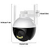 Вулична WiFi камера відеоспостереження 4Mp, Smart Net Camera / Поворотна IP камера з віддаленим доступом, фото 9