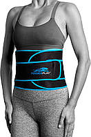 Пояс для похудения тренировочный для занятий фитнесом PowerPlay 4303 Черно-Синий VE-33