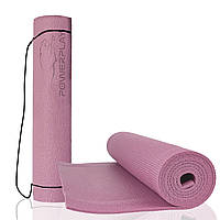 Коврик тренировочный для йоги и фитнеса PowerPlay 4010 PVC Yoga Mat Лавандовый (173x61x0.6) KU-22