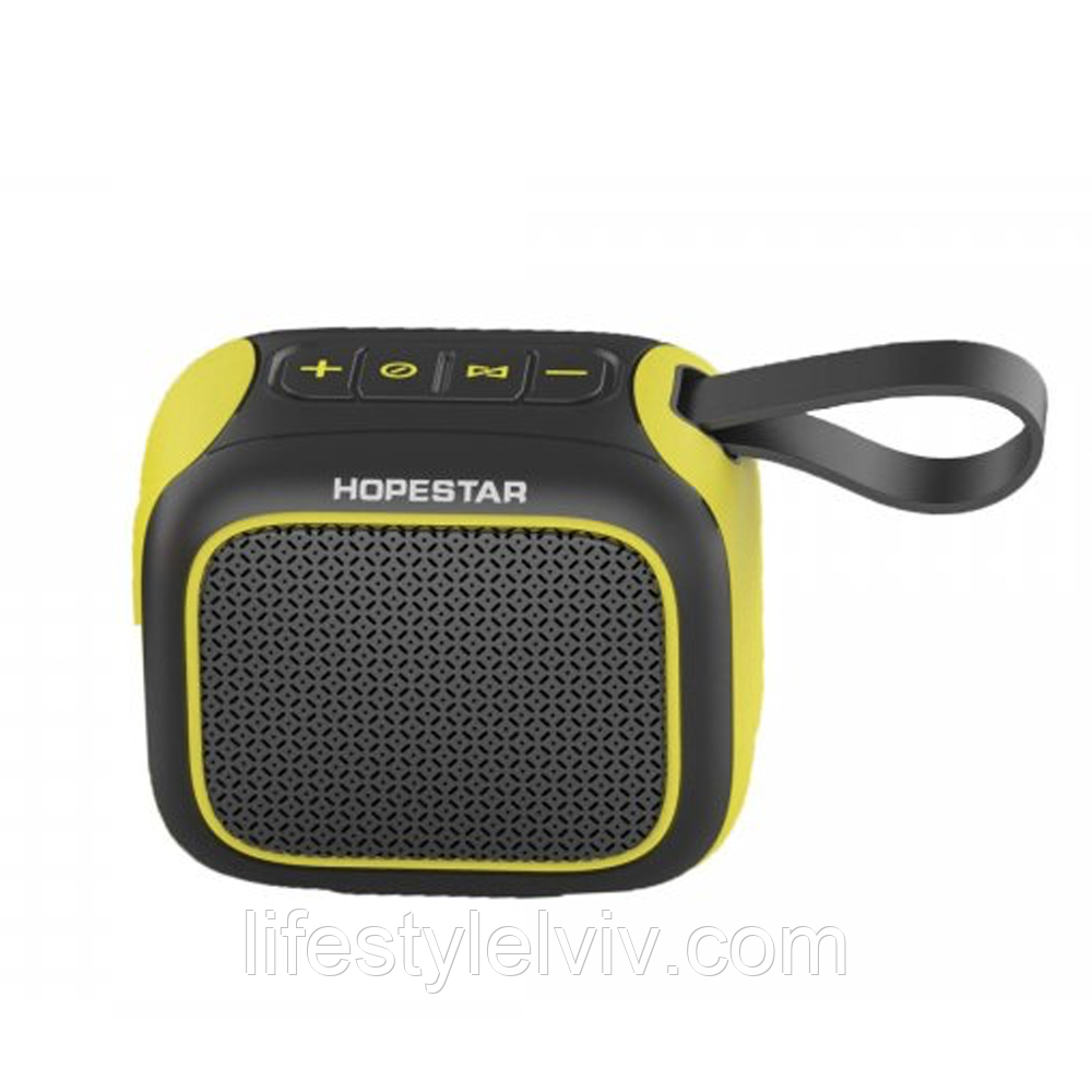 Портативна Колонка Bluetooth HOPESTAR A22 Чорний з жовтим / Бездротова колонка