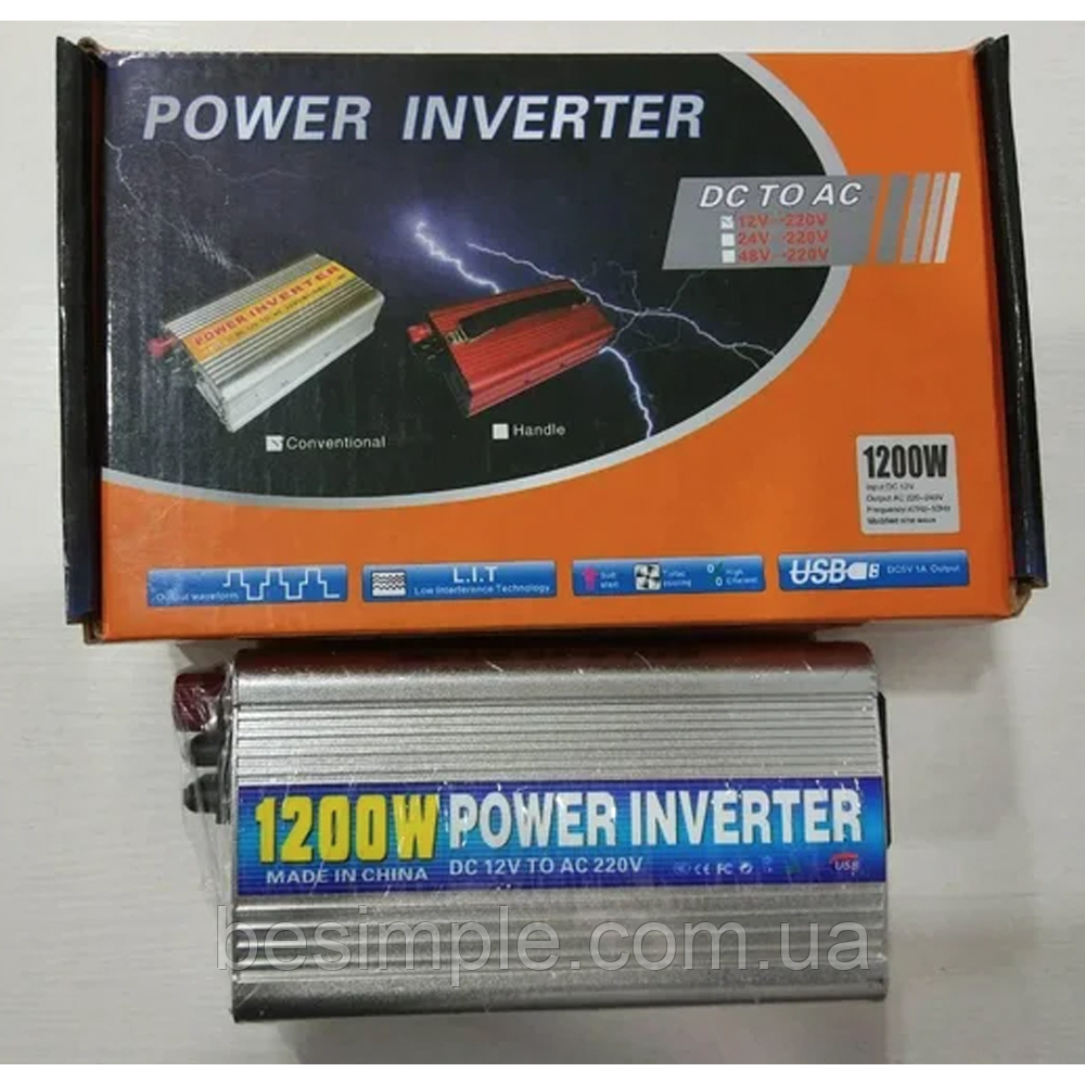 Перетворювач 1200W / Перетворювач напруги / Інвертор