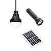 Портативний ручний ліхтар на 1000мАг 3в1, + Сонячна зарядна станція, Solar Camping Kit CL-038, фото 3