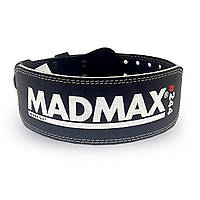 Пояс для тяжелой атлетики спортивный атлетический MadMax MFB-244 Sandwich кожаный Black XL DM-11