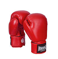 Боксерские перчатки спортивные тренировочные для бокса PowerPlay 3004 Classic Красные 18 унций KU-22
