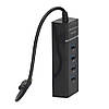 Розгалужувач на 4 порти / Перехідник USB 3.0, 220V / Хаб для ноутбука, фото 4