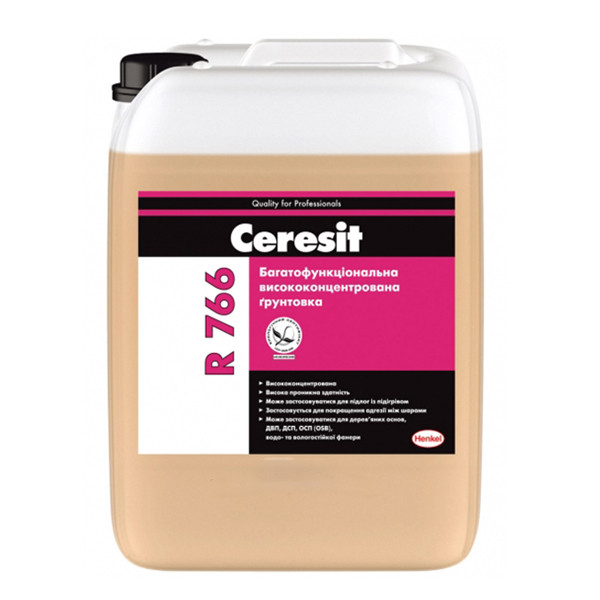 Ґрунтовка CERESIT R 766 багатофункціональна висококонцентрована, 10 л
