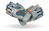 Перчатки для фитнеса спортивные тренировочные MadMax MFG-921 Voodoo Light grey/orange M GL-55