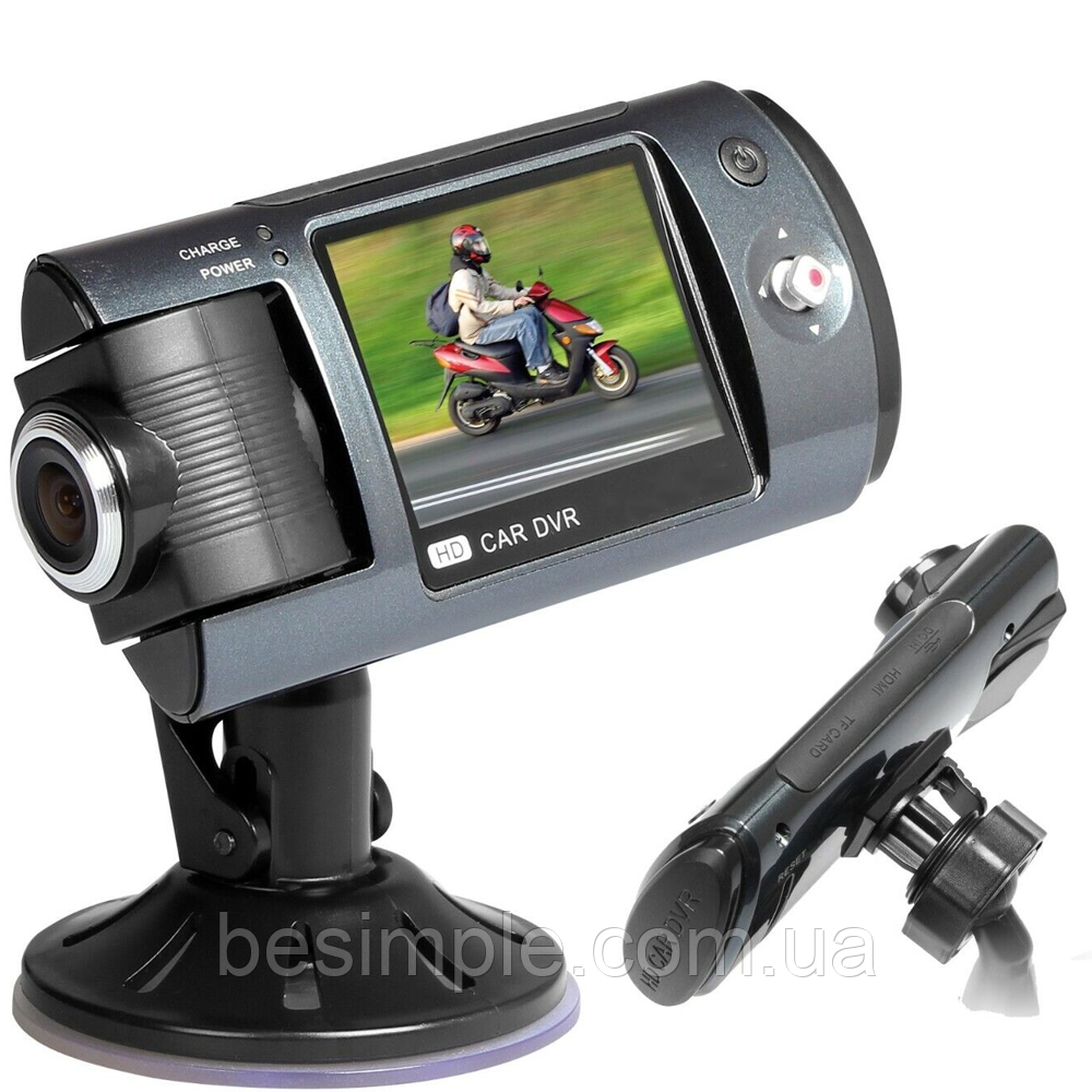 Автомобільний відеореєстратор Full HD DVR R280 / Автореєстратор із поворотною камерою