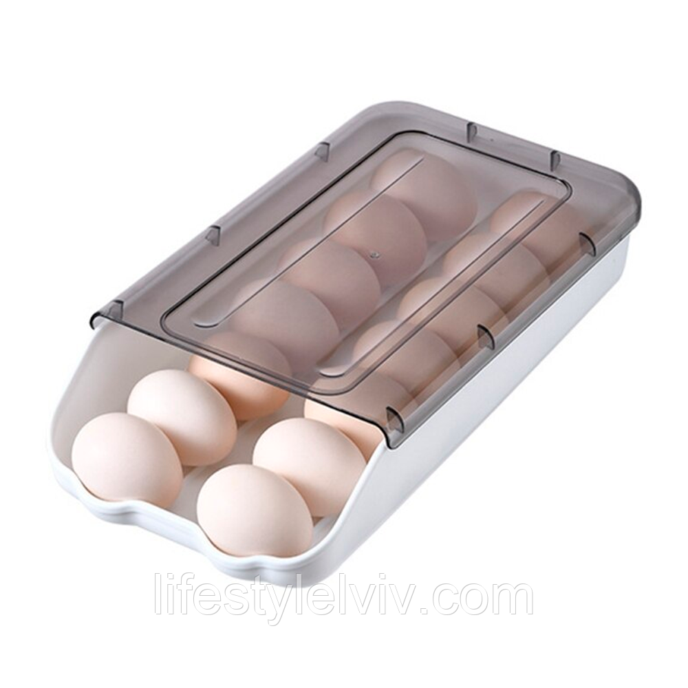 Контейнер для хранения яиц Egg storage box, Белый / Пластиковый ящик для яиц в холодильник - фото 1 - id-p1938620630