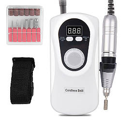 Фрезер для манікюру на акумуляторі (30 000 об/хв) CJ-DM001 / Портативний фрезер для нігтів