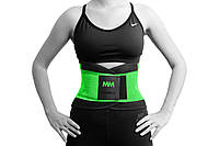 Пояс компрессионный для похудения и поддержки MadMax MFA-277 Slimming belt Black/neon green M GL-55