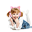 Бездротові Bluetooth навушники вушка Cat Ear VZV 850M з LED підсвіткою Рожевий, фото 7