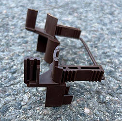 Ковзаюча втулка для направляючих захисних ролет для ламелей 37-45 мм коричнева