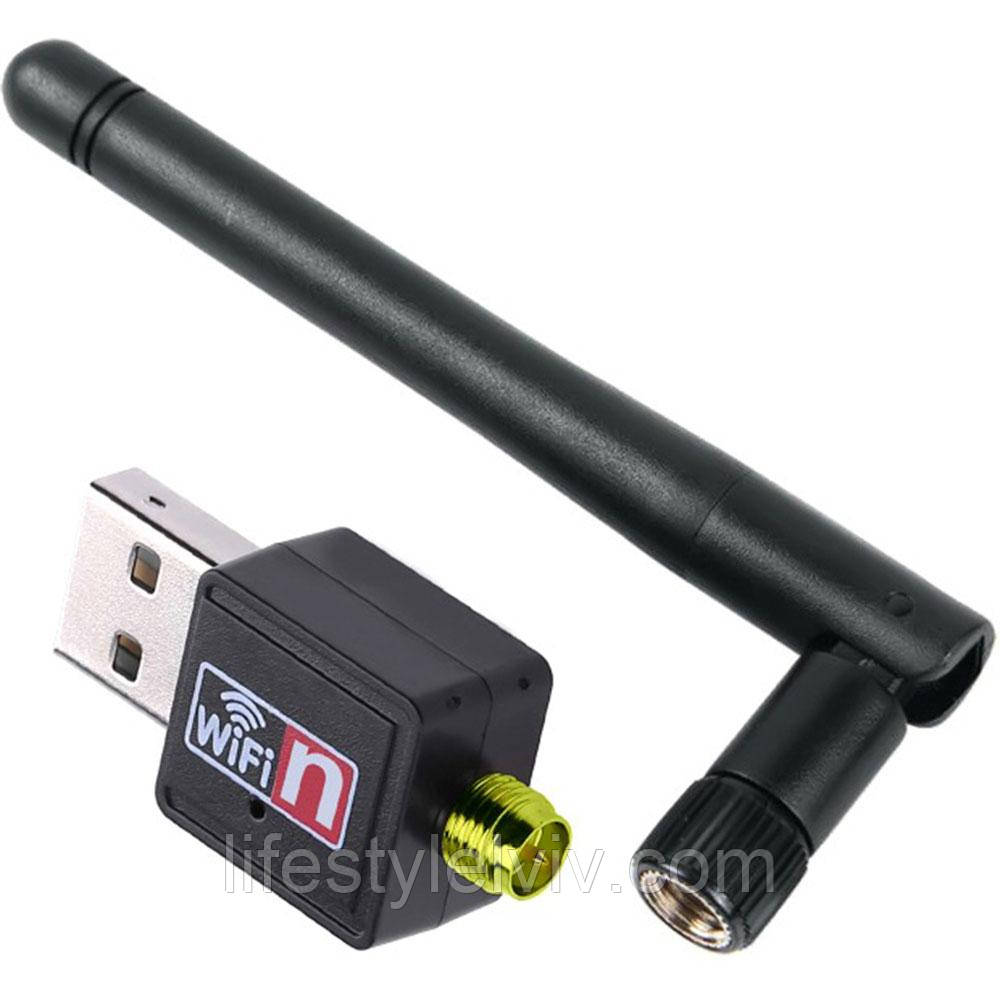 Мережевий адаптер WF 2 \ LV-UW 10-2DB / Вай фай адаптер для ПК та ноутбука / Wifi антенна, фото 1
