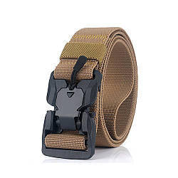 Чоловічий ремінь із магнітною пряжкою Tushi 145 см Пісочний