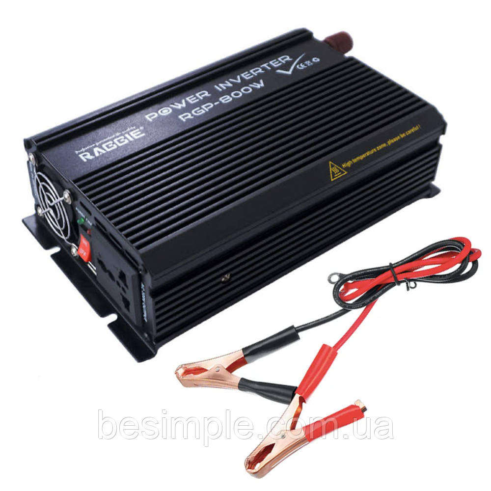 Перетворювач напруги 800 Вт 12V220 ELITE LUX RGP / Автомобільний інвертор