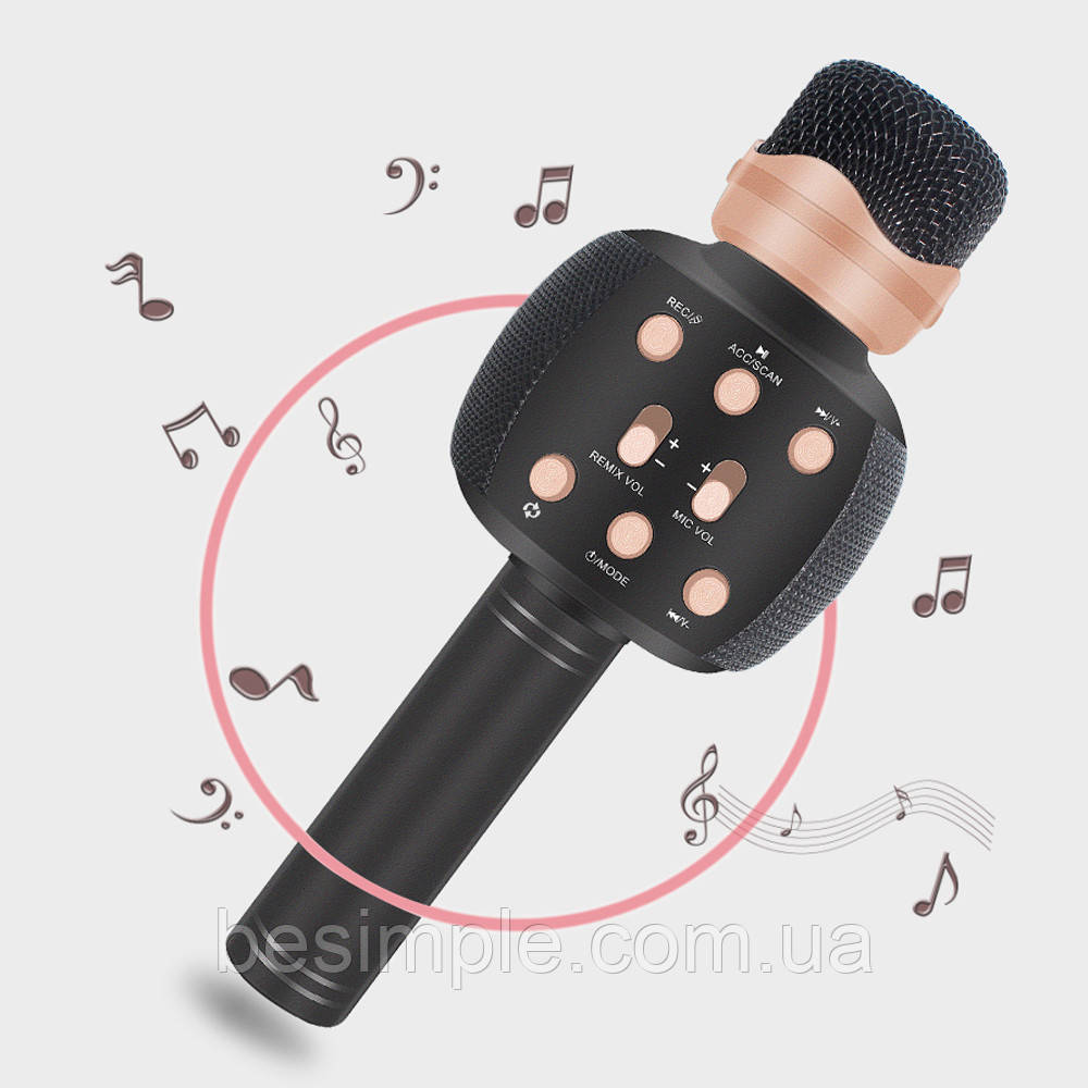 Бездротовий мікрофон караоке з колонкою Bluetooth WSTER WS-2911