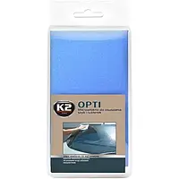 Рушник для очищення склянних та дзеркальних поверхонь трикотажний OPTI  40*40см K2