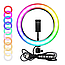 Кільцева лампа RGB XD 300 Soft Ring Light 30 см з пультом / Світлодіодна лампа, фото 8
