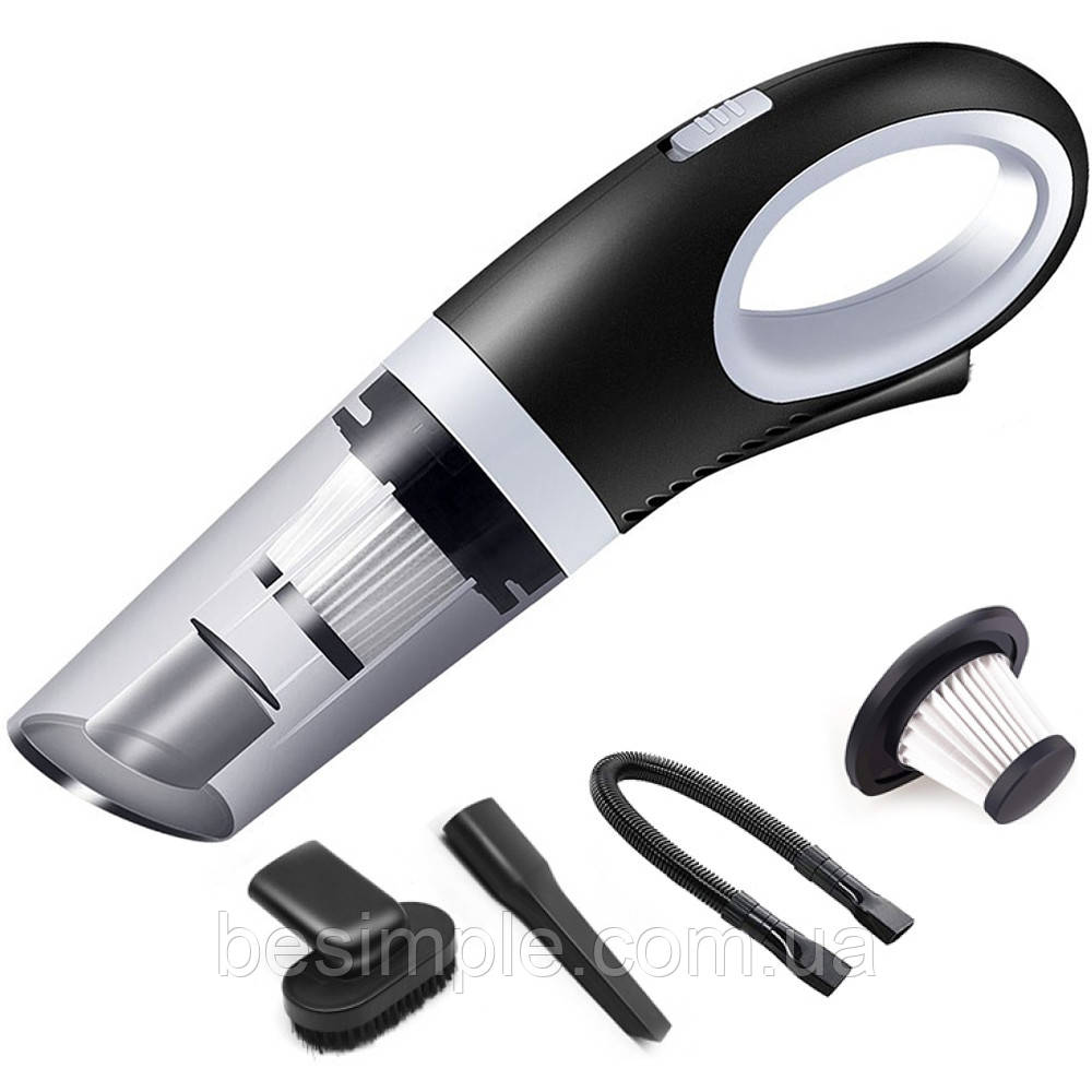 Автомобільний портативний пилосос 5V Vacuum Cleaner / Ручний пилосос від акумулятора для авто та будинку