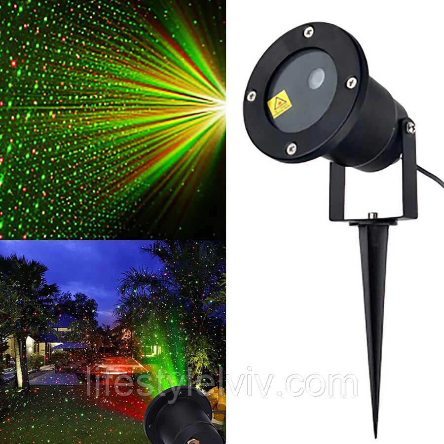 Вуличний лазерний проектор laser light № 85 / Новорічний проектор