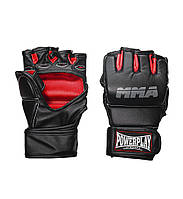 Перчатки для MMA тренировочные спортивные перчатки для единоборств PowerPlay 3053 Черно-Красные L/XL DM-11