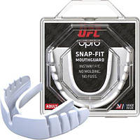 Капа для бокса защитная боксерская защита для единоборств OPRO Snap-Fit UFC Hologram White DM-11