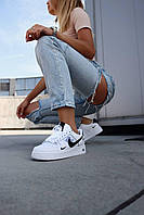 Nike Air Force 1 07Lv8 Ultra White Black 1 кроссовки и кеды высокое качество Размер 37